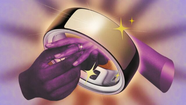 Anel Oura 4 - Ouro - Tamanho 8 - Anel inteligente - Tamanho exclusivo, tamanhos de anel não padrão dos EUA - Tamanho primeiro - Rastreamento do sono vestível - Frequência cardíaca - Rastreador de fitness - Até 8 dias de vida útil da bateria