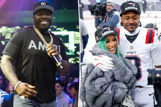 50 Cent trolls Stefon Diggs enquanto Cardi B gera rumores divididos no Super Bowl 2026
