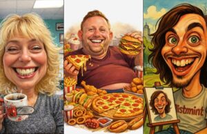 9 vezes que a tendência de caricatura do ChatGPT deu terrivelmente errado caricatura chatgpt de mulher segurando batata assada