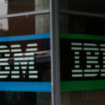 An IBM sign is seen on July 04, 2020 in Hamburg, Germany. (Photo by Jeremy Moeller/Getty Images)