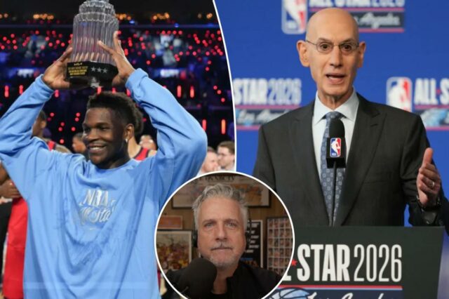 A NBA precisava desesperadamente deste momento All-Star Game: Bill Simmons Anthony Edwards segurando o Troféu Kobe Bryant após o 75º jogo All-Star da NBA.