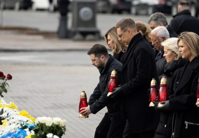 No quarto aniversário da guerra, a Rússia ocupa 20% do território da Ucrânia, mas a linha da frente muda lentamente.