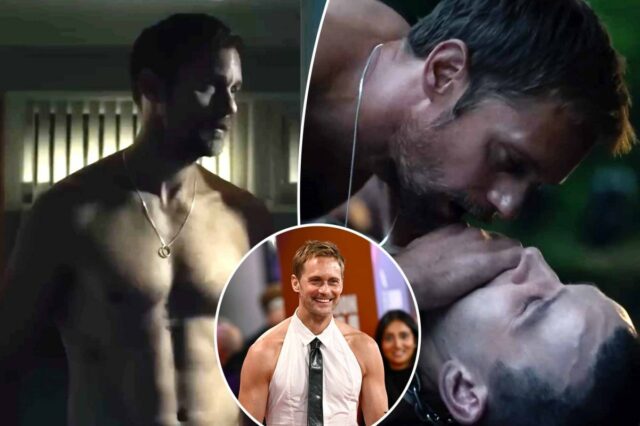 A atrevida turnê de imprensa 'Pillion' de Alexander Skarsgård esclarece a sexualidade | Tours de imprensa viral
