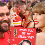 cartão principal do dia dos namorados travis kelce taylor swift getty x