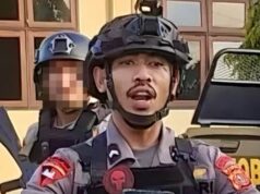 A figura de Bripda MS, um membro da Brimob que supostamente abusou de um estudante de madrasa até a morte A figura de Bripda MS, um membro da Brimob que supostamente abusou de um estudante de madrasa até a morte