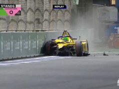 A filha de Richard Hammond bate em um muro de concreto na corrida de Fórmula E depois de gritar ‘Puta merda, isso é assustador!’ Izzy Hammond, filha do ex-astro do Top Gear Richard, se envolveu em um acidente de Fórmula E