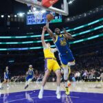 A grande noite de Moses Moody não foi suficiente para empurrar os Warriors para o Lakers de LeBron