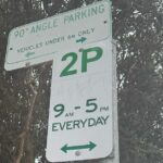 Essas eram as únicas placas nas imediações de onde Karina estacionou de costas para o meio-fio ao longo da Narrabeen Park Parade, nas praias do norte de Sydney.