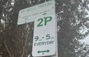 A pesada multa de estacionamento do motorista de Sydney foi apagada sem explicação Essas eram as únicas placas nas imediações de onde Karina estacionou de costas para o meio-fio ao longo da Narrabeen Park Parade, nas praias do norte de Sydney.