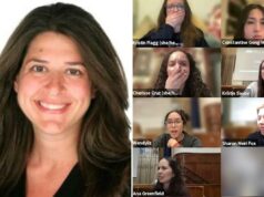 A professora do Hunter College, Allyson Friedman, desperta fúria ao ser pega no microfone fazendo um comentário ‘descaradamente racista’ A professora do Hunter College, Allyson Friedman, desperta fúria ao ser pega no microfone fazendo um comentário 'descaradamente racista'