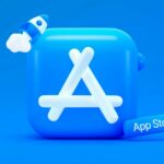 Taxa de tecnologia principal e avisos de segurança | Logotipo 3D da App Store