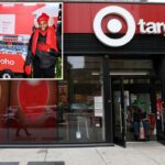 a parte externa de uma loja alvo