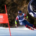 Mikaela Shiffrin, dos EUA, compete na segunda corrida do evento de slalom gigante feminino nos Jogos Olímpicos de Inverno, em 15 de fevereiro de 2026.