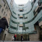 Uma vista da BBC Broadcasting House, no centro de Londres