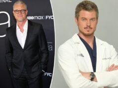 A vida de Eric Dane em fotos Eric Dane e Rebecca Gayheart participaram do 3º Baile Anual Chrysalis Butterfly em Beverly Hills em 2004.