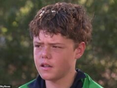 Adolescente ‘super-humano’, de 13 anos, nadou por quatro horas para salvar sua família presa na costa oeste da Austrália Um menino de 13 anos (foto) que nadou quatro quilômetros em ondas perigosas para salvar sua família foi aclamado como herói