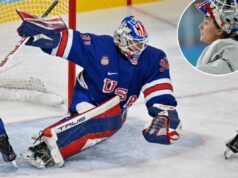 Aerin Frankel, do Westchester, esperou que este momento olímpico do hóquei chegasse Aerin Frankel, do Westchester, esperou que este momento olímpico do hóquei chegasse