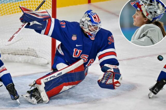Aerin Frankel, do Westchester, esperou que este momento olímpico do hóquei chegasse
