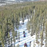 Uma vista aérea do Delta do Rio Mackenzie