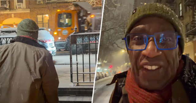 Al Roker documenta seu trajeto para o Studio 1A de HOJE durante a nevasca de Nova York
