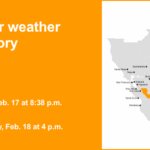 Alerta de clima de inverno em vigor para Eastern Santa Clara Hills até o início da noite de quarta-feira