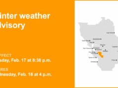 Alerta de clima de inverno em vigor para Eastern Santa Clara Hills até o início da noite de quarta-feira Alerta de clima de inverno em vigor para Eastern Santa Clara Hills até o início da noite de quarta-feira