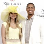 LOUISVILLE, KENTUCKY - MAY 03: (L-R) Allison Kucharczyk and Isaac Rochell attend Kentucky Derby 151 at Churchill Downs on May 03, 2025 in Louisville, Kentucky. (Photo by Jeff Schear/Getty Images for Churchill Downs)