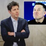 Elon Musk fazendo careta no Fórum Econômico Mundial.