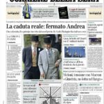 Corriere Della Sera da Itália diz que 'a Coroa está em crise'