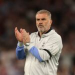 Bryan Mbeumo do Manchester United durante a partida da Premier League entre Manchester United e Tottenham Hotspur em Old Trafford em 07 de fevereiro de 2026