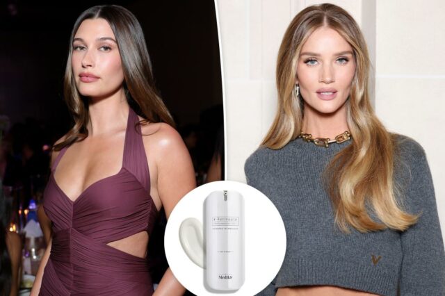 Medik8 r-Retinoate Youth Awakening Cream em um frasco branco com um bocado de creme ao lado.