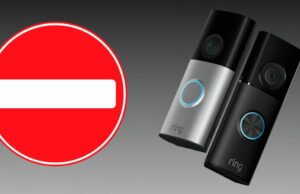 Após a reação contra a privacidade do Ring, a empresa abandona os planos de parceria com a polícia Após reação negativa à privacidade do Ring, empresa abandona planos de parceria policial | Tocar campainhas mostradas ao lado de uma placa de proibição de entrada