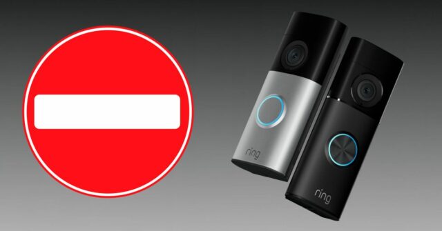 Após reação negativa à privacidade do Ring, empresa abandona planos de parceria policial | Tocar campainhas mostradas ao lado de uma placa de proibição de entrada