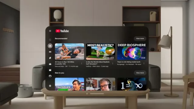Apple Vision Pro finalmente ganha um aplicativo oficial do YouTube
