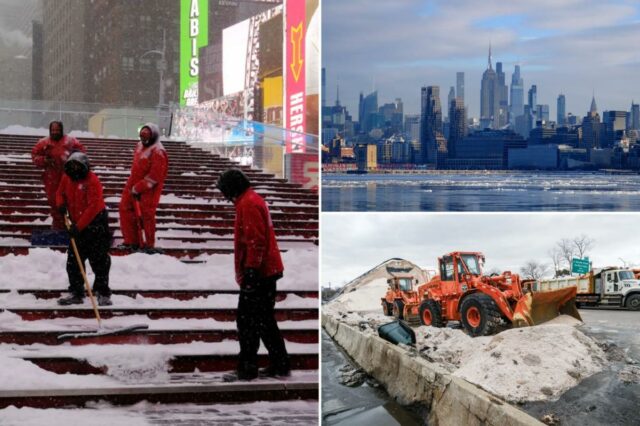 Área de Nova York com 60 centímetros de neve na Área de Nova York com 60 centímetros de neve na primeira nevasca perigosa em uma década – quando esperar o pior