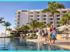 As 11 melhores estadias no Hilton para as férias de primavera dão sol sem o circo Vista aérea do hotel Hilton Waikoloa Village à beira-mar.