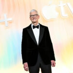 Tim Cook attends Apple TV+'s Primetime Emmy Party Red Carpet at Ysabel on September 14, 2025