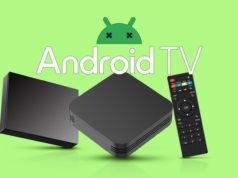 As smart TVs Android testaram minha paciência – e perdi Um streamer do Google TV e um sinal de alerta no centro.