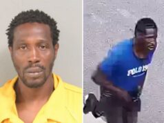 Assassino descarado que matou dois tiros antes de fugir para uma Waffle House recebe sentença de prisão perpétua Charles Saunders é visto em sua foto vestindo um macacão amarelo.