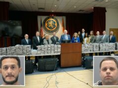 Assassinos condenados presos com pelo menos US$ 20 milhões em cocaína do lado de fora do LI Holiday Inn – possivelmente a maior apreensão de drogas na história do condado de Nassau: autoridades Assassinos condenados presos com pelo menos US$ 20 milhões em cocaína do lado de fora do LI Holiday Inn – possivelmente a maior apreensão de drogas na história do condado de Nassau: autoridades