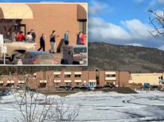 ‘Atirador’ em ‘vestido’ por trás do tiroteio em massa de Tumbler Ridge identificado como Jesse Strang, de 18 anos Alunos saindo da escola Tumbler Ridge após tiroteios mortais na Colúmbia Britânica, Canadá.