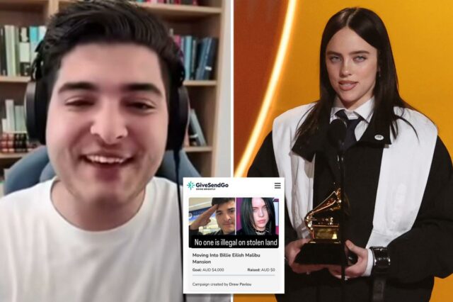 Ativista australiano lança campanha para se mudar para a mansão de Billie Eilish em Los Angeles após discurso de 'terra roubada' do Grammy
