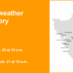 Aviso de tempo frio em vigor no Vale de Yosemite até a manhã de sábado – temperaturas cairão para 10