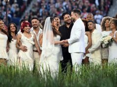 Bad Bunny se encaixou em um casamento de verdade, com bolo, no show do intervalo do Super Bowl Bad Bunny se encaixou em um casamento de verdade, com bolo, no show do intervalo do Super Bowl