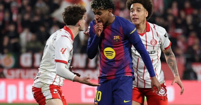Barcelona perde para o Girona por 2 a 1 após pênalti falhado por Lamine Yamal
