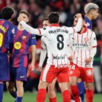 Barcelona surpreendeu o Girona por 2 a 1 e deixou o Real Madrid na liderança da La Liga