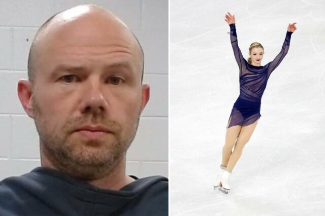 Benjamin Shroats, ex-técnico da patinadora artística olímpica dos EUA Amber Benjamin Shroats, ex-técnico da patinadora artística olímpica dos EUA Amber Glenn, preso por crimes sexuais com ex-alunos
