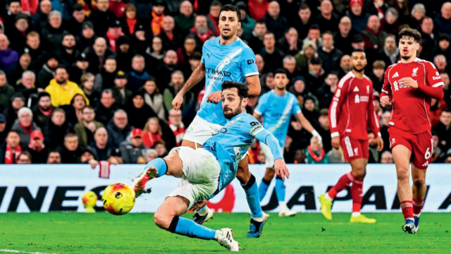 Bernardo Silva: Vitória em Anfield é vital para manter vivas as esperanças de título do Manchester City
