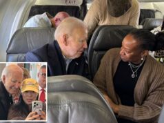 Biden voa para a Carolina do Sul para uma rara parada de campanha após o diagnóstico de câncer – tenta tirar uma selfie ‘estranha’ com um apoiador Biden voa para a Carolina do Sul para uma rara parada de campanha após o diagnóstico de câncer – tenta tirar uma selfie ‘estranha’ com um apoiador