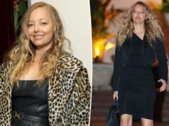 Bijou Phillips hospitalizado em diálise, precisa desesperadamente de transplante de rim Bijou Phillips sorrindo em um jantar.